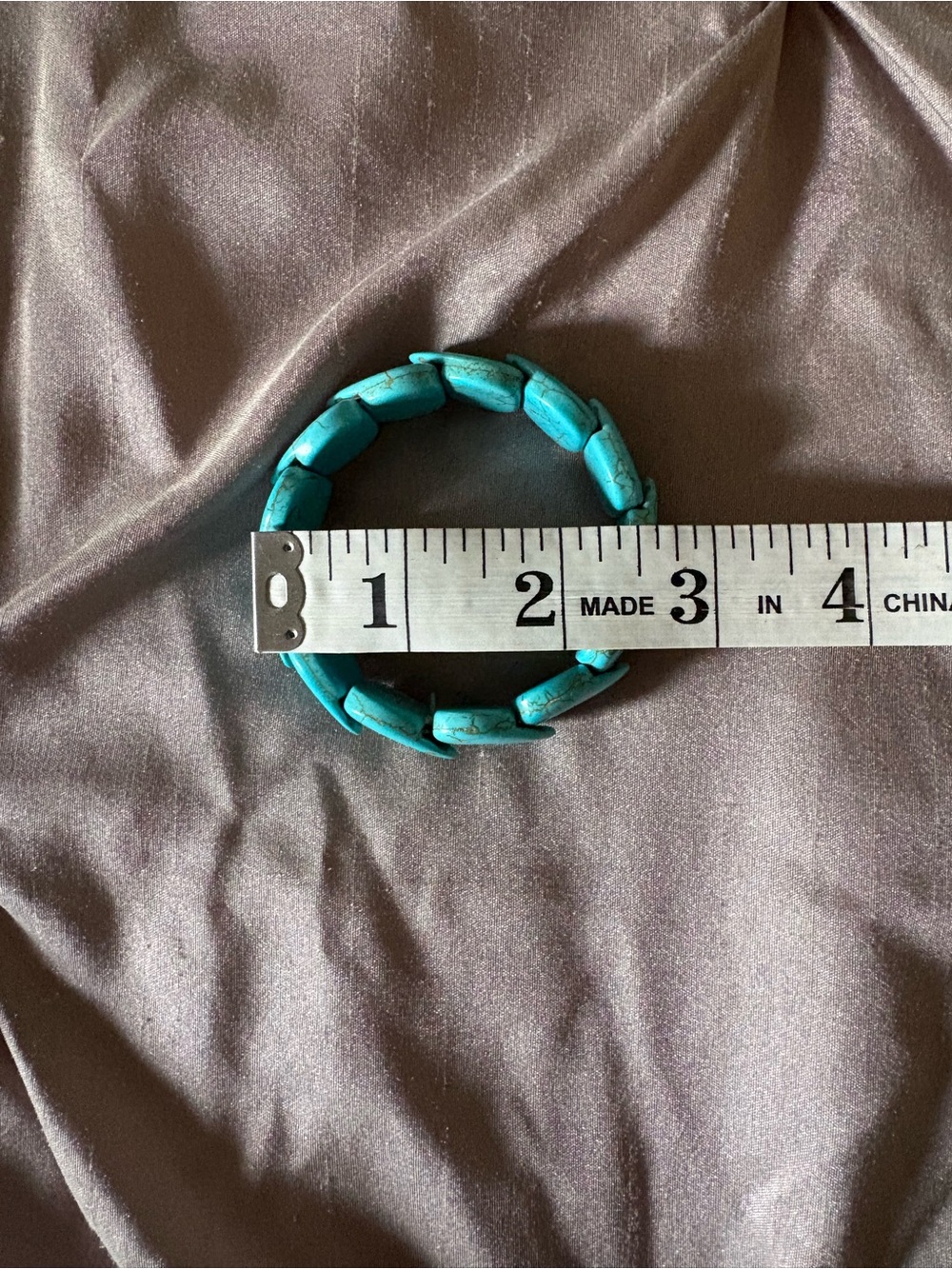 Turquoise stone heart bracelet - Picture 3 of 3